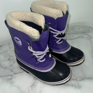 Purple Kids Sorel Boots 🌈